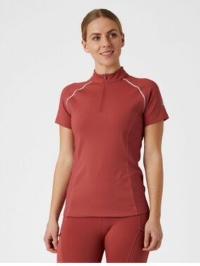B Vertigo Tech 1/4 Zip Top - Red/Coral